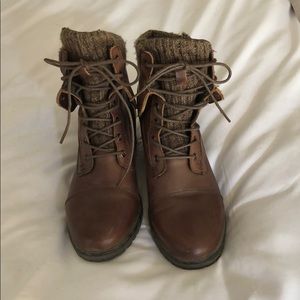 Waterproof hiking or fashion boots.